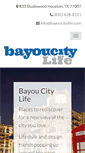 Mobile Screenshot of bayoucitylife.com